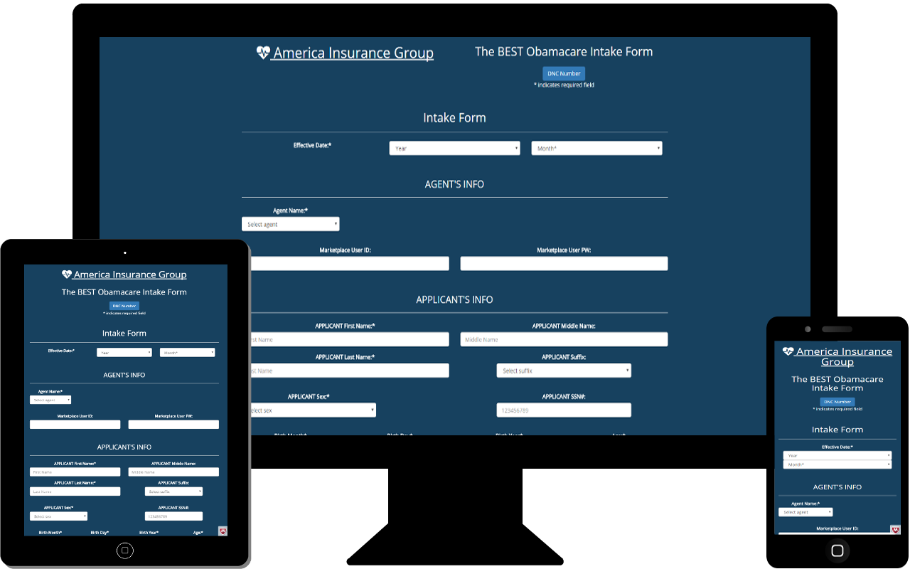 Obamacare Agent Form